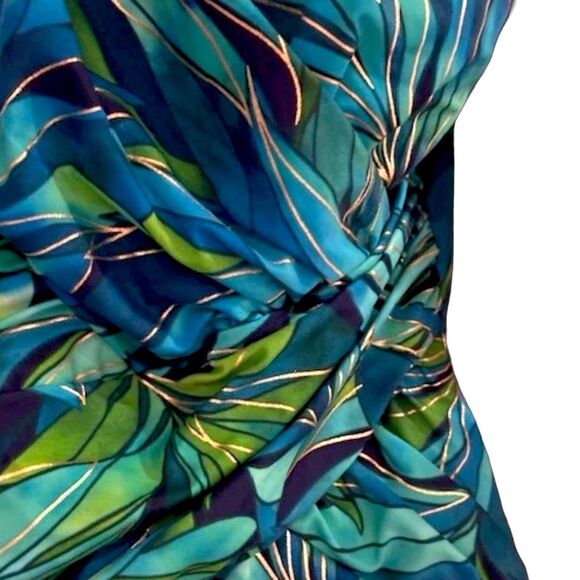 Kirkland Miraclesuit Women’s 1 Piece Swimsuit | Oceanus Palm Floral Size 16 - Picture 2 of 9